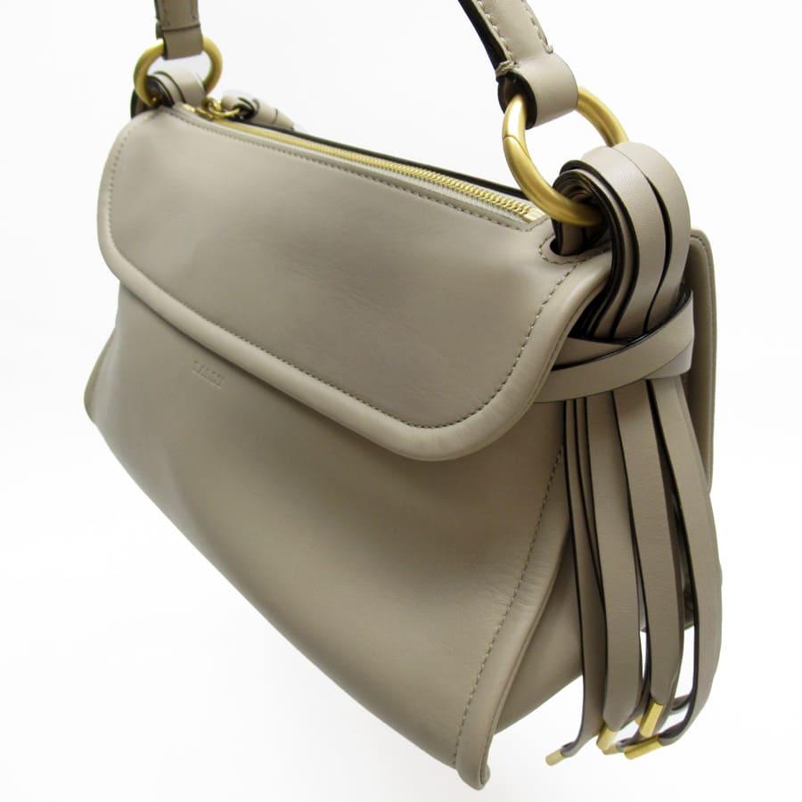 BALLY バリー レザー ショルダーバッグ 斜め掛け グレージュ バリー 