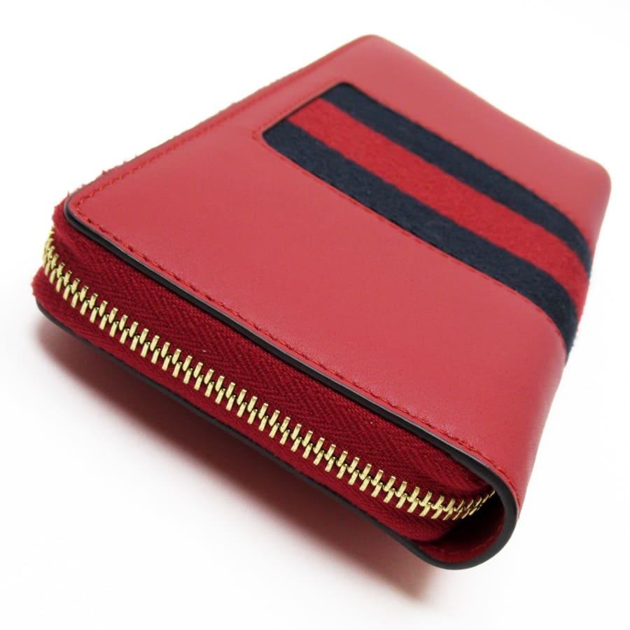 美品 GUCCI グッチ ラウンドファスナー 長財布 レッド GUCCI グッチ ラウンドファスナー長財布 シルヴィ レザー