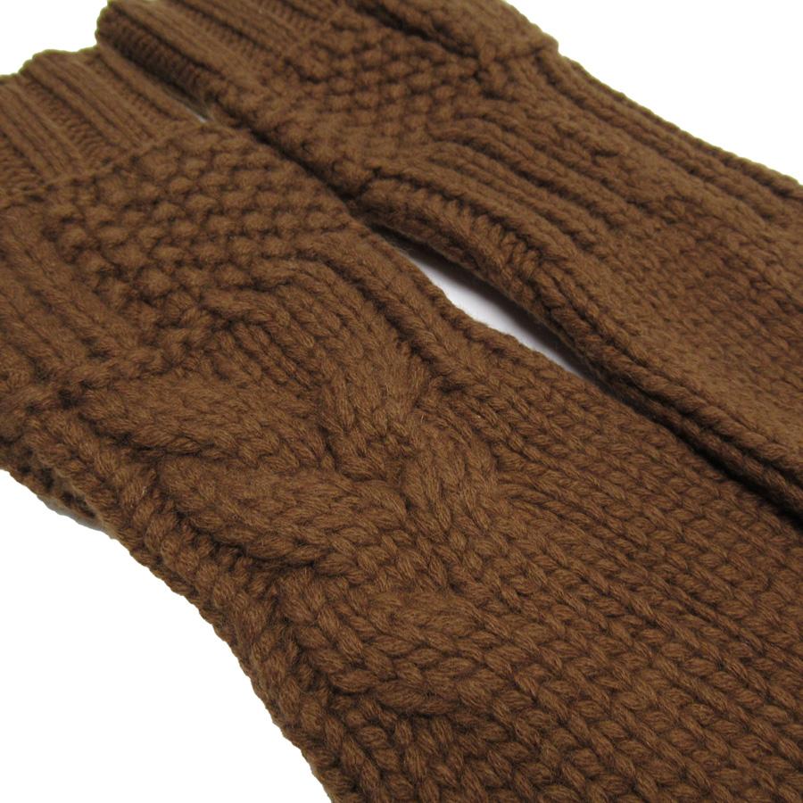 HERMES（エルメス） アームウォーマー カシミヤ ブラウン : ブランド