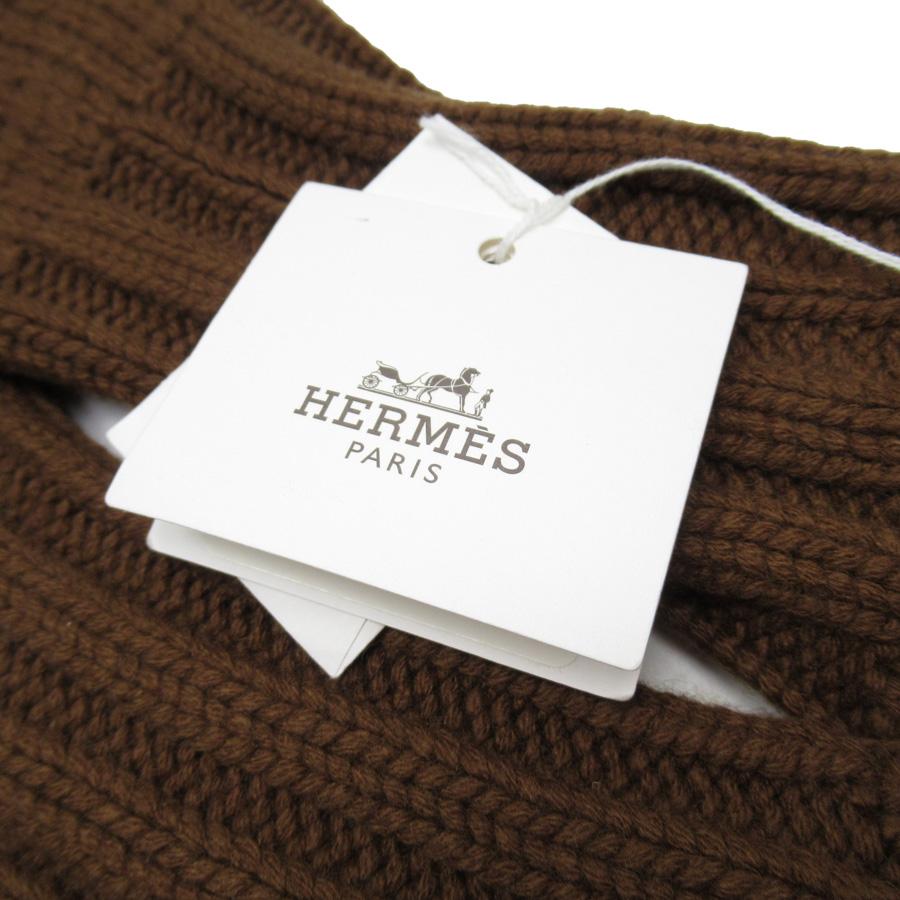HERMES エルメス　ブラウンファー アームカバー HERMES（エルメス） アームウォーマー カシミヤ ブラウン : ブランド