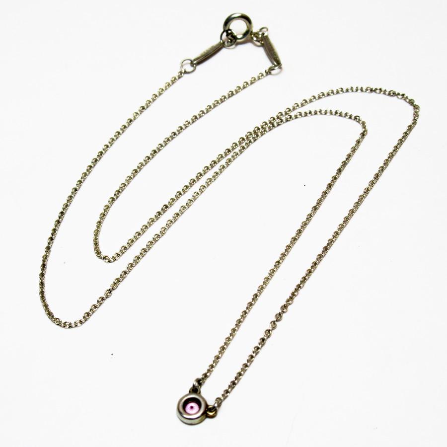 ティファニー TIFFANY&Co. ネックレス シルバー925/ピンクサファイア 