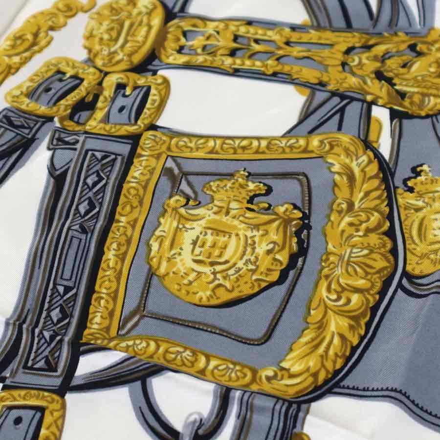 美品✨ エルメス カレ90 BRIDES de GALA スカーフ ネイビー HERMES - エルメス カレ 90 BRIDES de GALA LOVE スカーフ ユニ