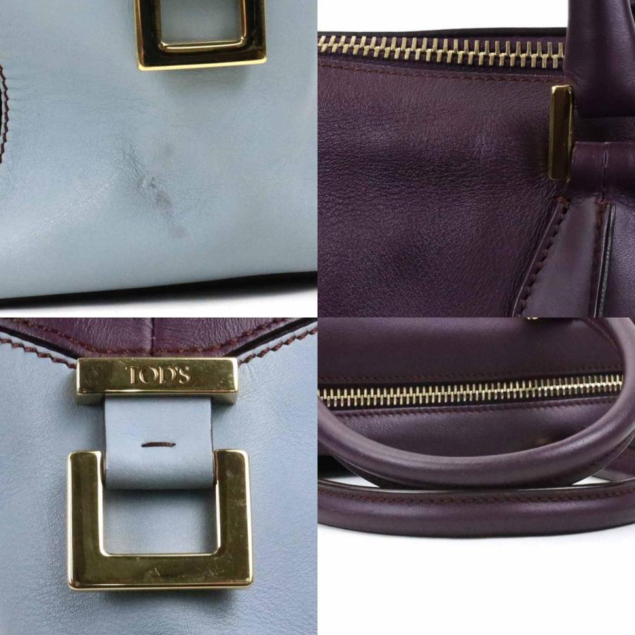 TOD’S トッズ Dバッグ レザー ハンドバッグ ライトパープル ゴールド金具 TOD'S トッズ Dバッグ レザー ハンドバッグ ライトパープル ゴールド