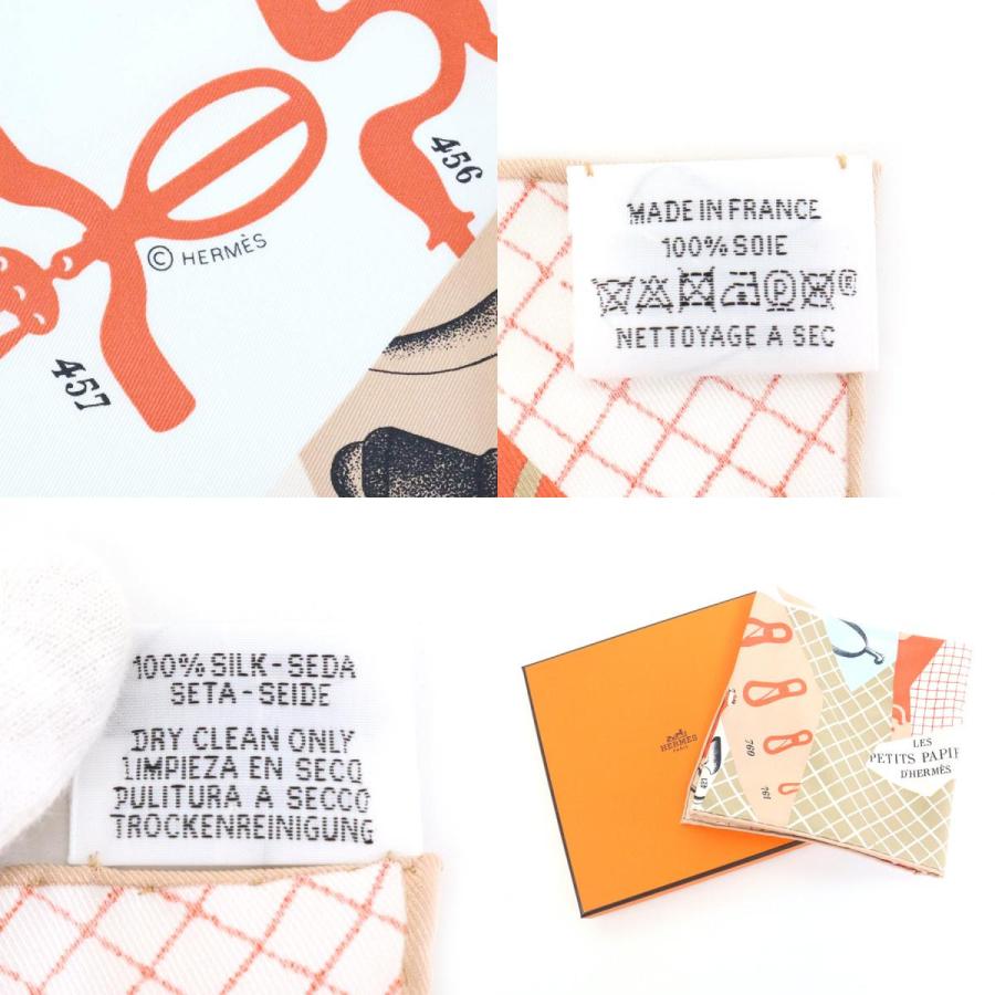 HERMES（エルメス） スカーフ カレ70 LES PETITS PAPIERS シルク