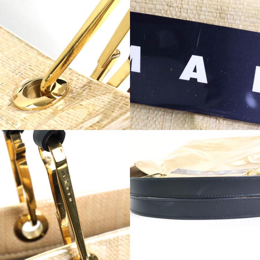 MARNI（マルニ） ショルダーバッグ GLOSSY GRIP PVC/ラフィア