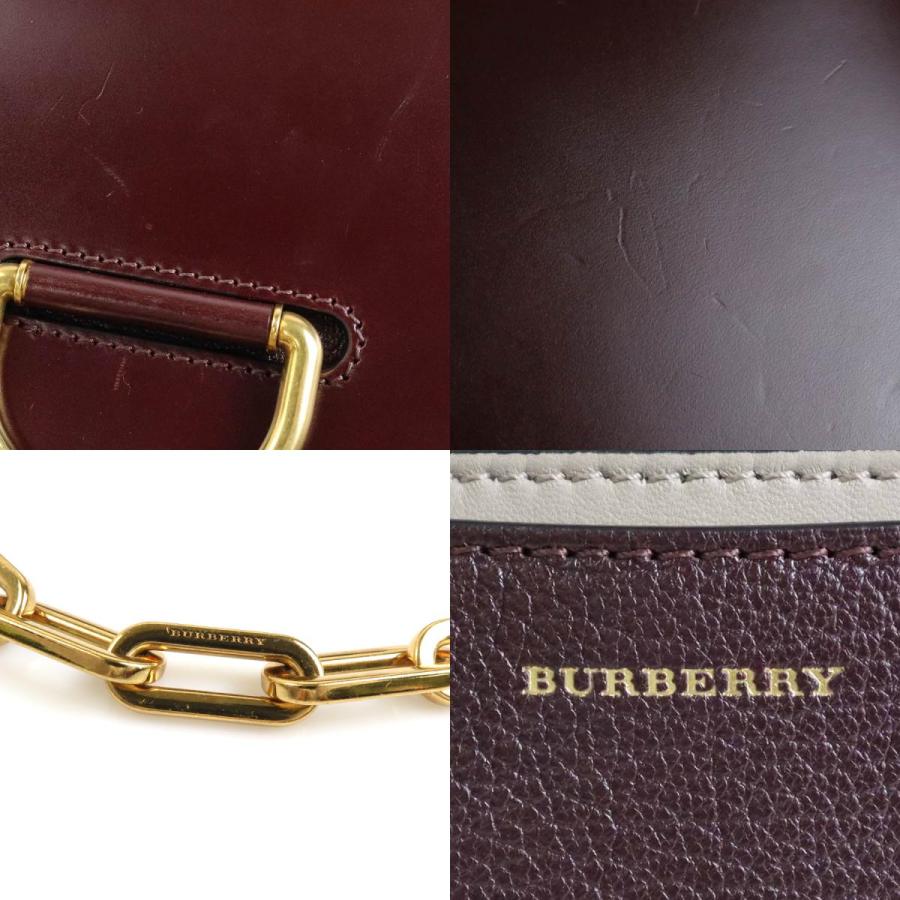 BURBERRY（バーバリー） ショルダーバッグ レザー ボルドー : ブランド