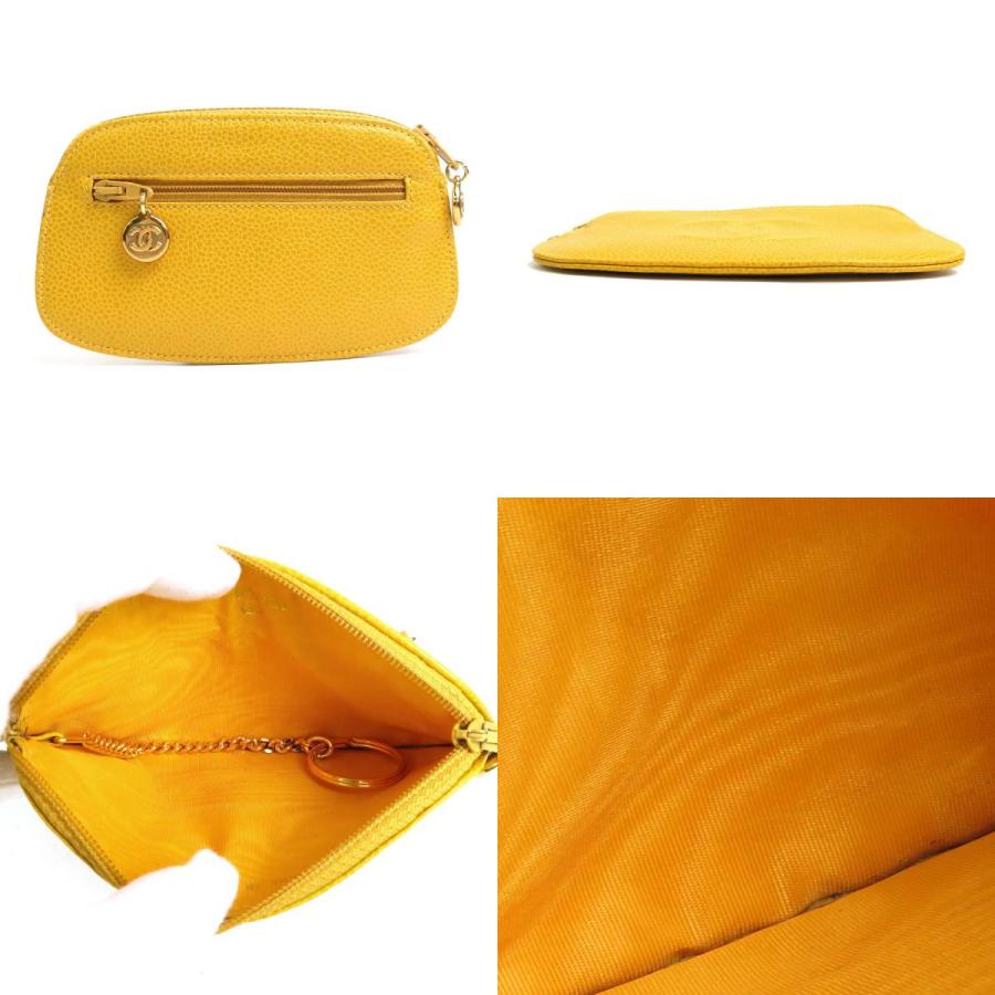 CHANEL シャネル アクセサリーポーチ ココマーク キャビアスキン