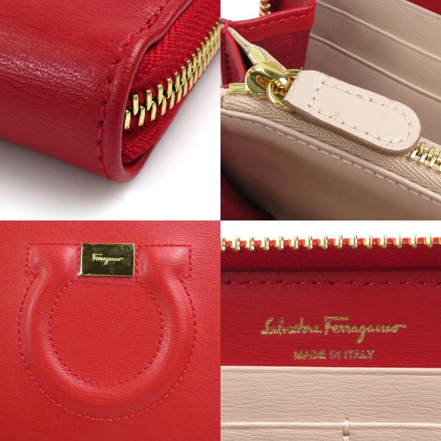 サルヴァトーレフェラガモ Salvatore Ferragamo ラウンドファスナー長