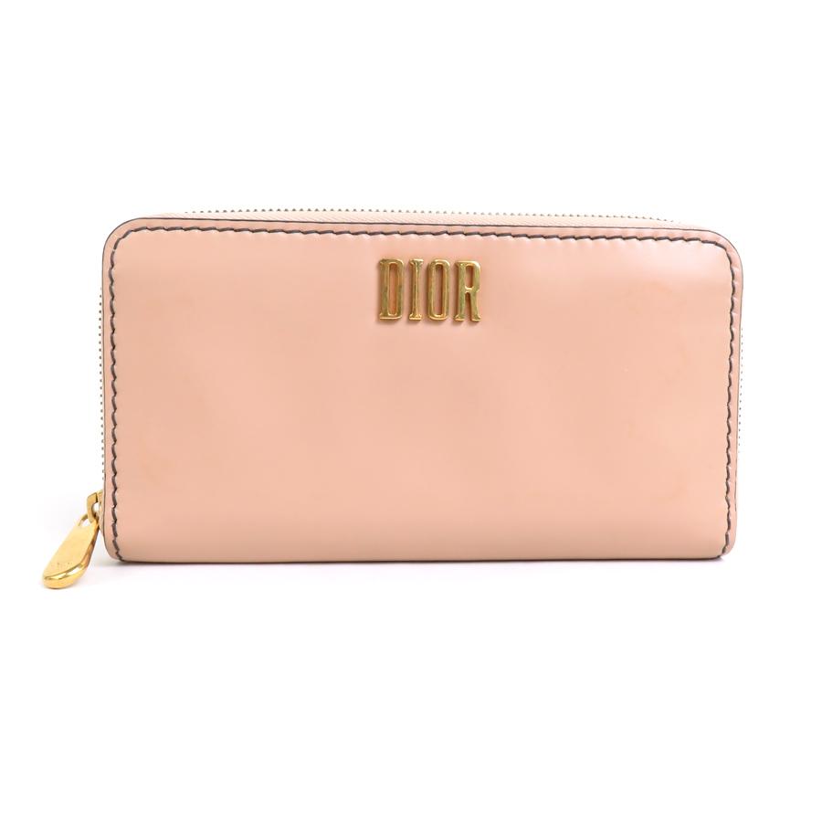 【美品】クリスチャンディオール 長財布 ラウンドファスナー DIOR Christian Dior（クリスチャン・ディオール） 中古 ディオール 長財布