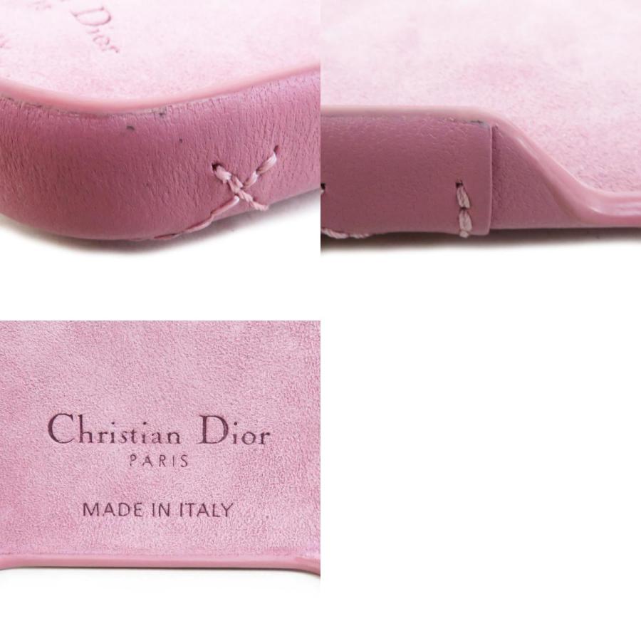 クリスチャンディオール Christian Dior スマートフォンケース iPhone15 Proケース レザー ダスティピンク｜brandvalue-store｜05