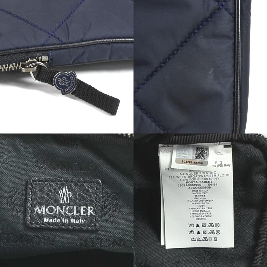 モンクレール MONCLER クラッチバッグ ポーチ ナイロン ネイビー｜brandvalue-store｜05