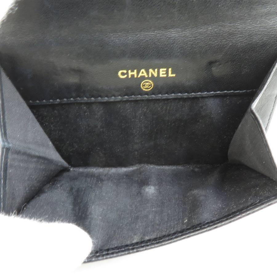 CHANEL（シャネル） 二つ折り財布 ココマーク レザー ブラック