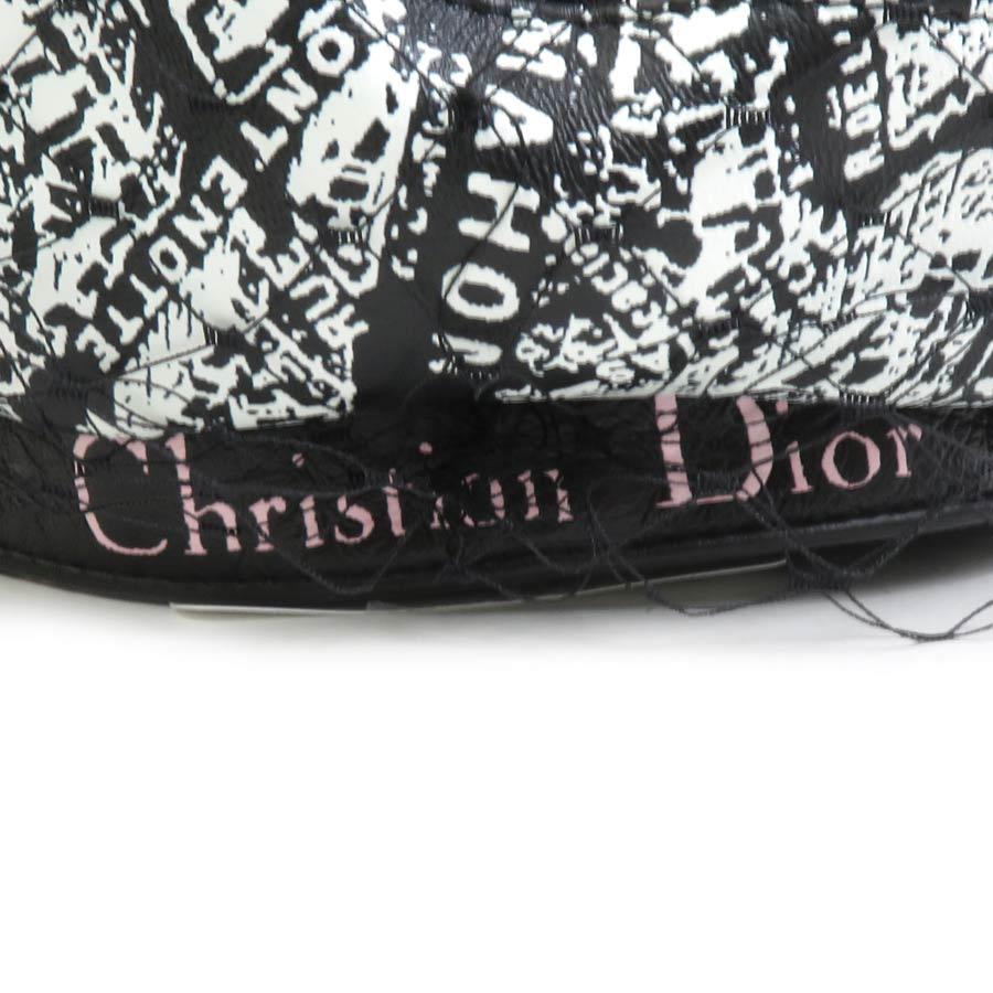 クリスチャンディオール Christian Dior ベレー帽 レザー ブラック