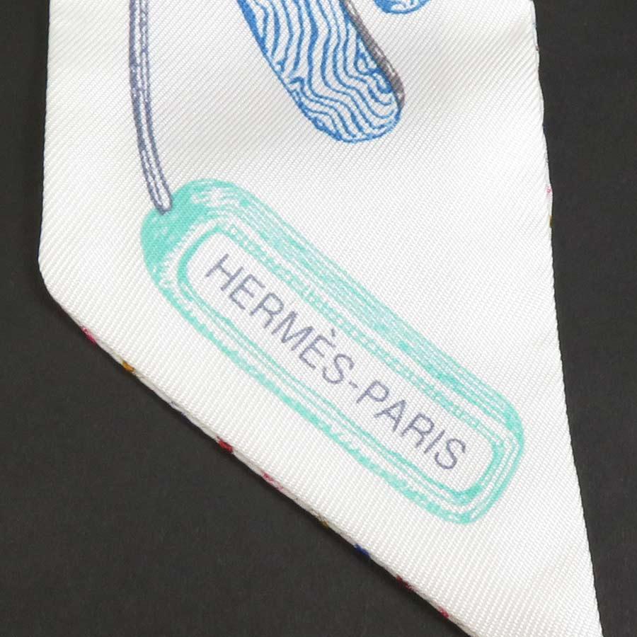 HERMES（エルメス） スカーフ シルク ホワイト系マルチカラー