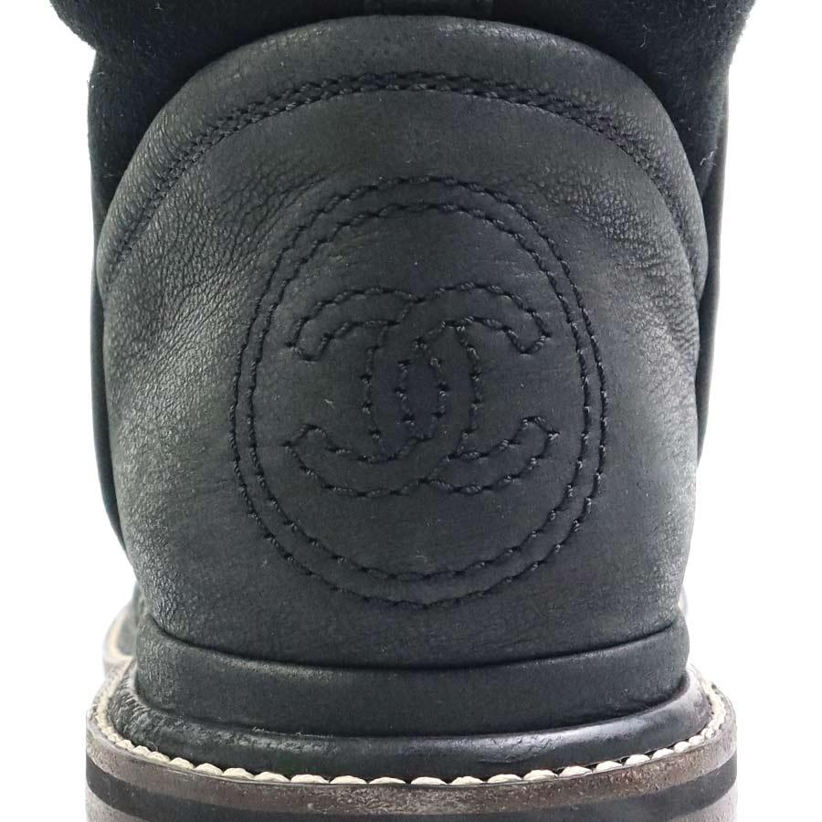 CHANEL（シャネル） ブーツ ココマーク ムートン ブラック : ブランド