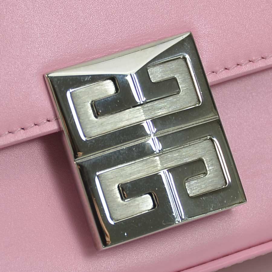 ジバンシィ GIVENCHY ショルダーバッグ レザー ピンク : ブランド 