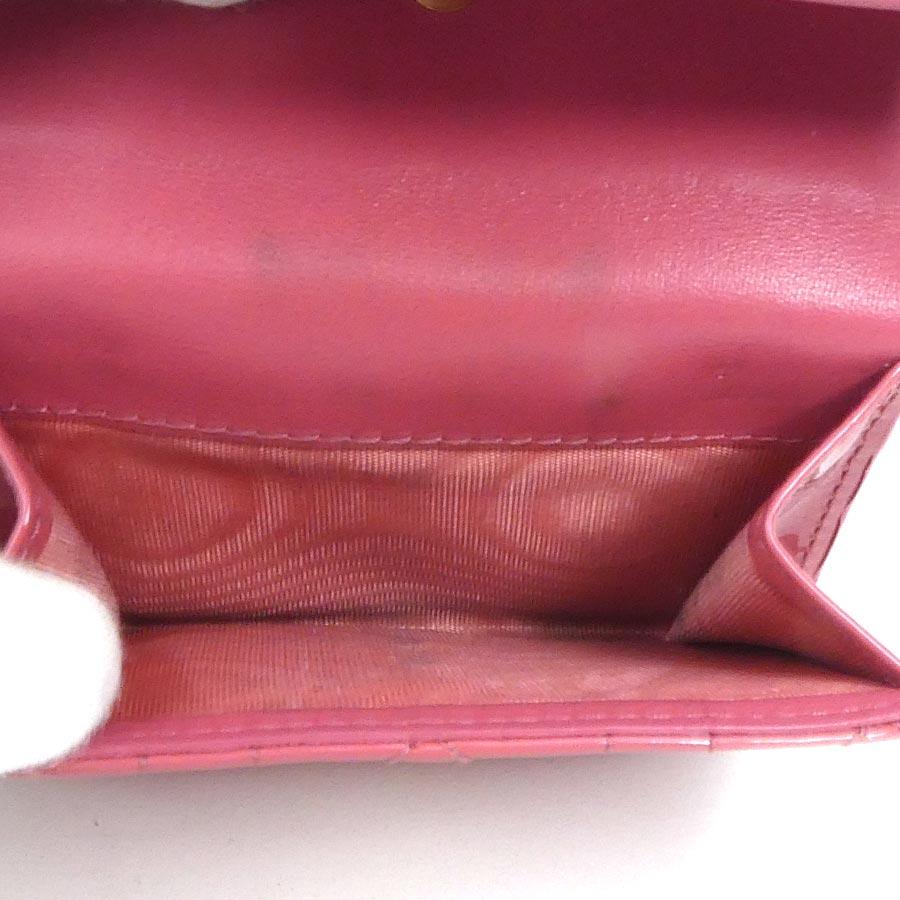 クリスチャンディオール Christian Dior 三つ折り財布 パテントレザー