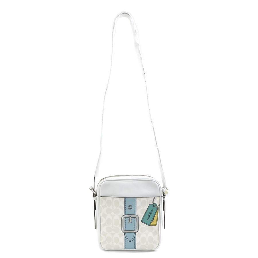 COACH（コーチ） 斜め掛けショルダーバッグ レザー ホワイト