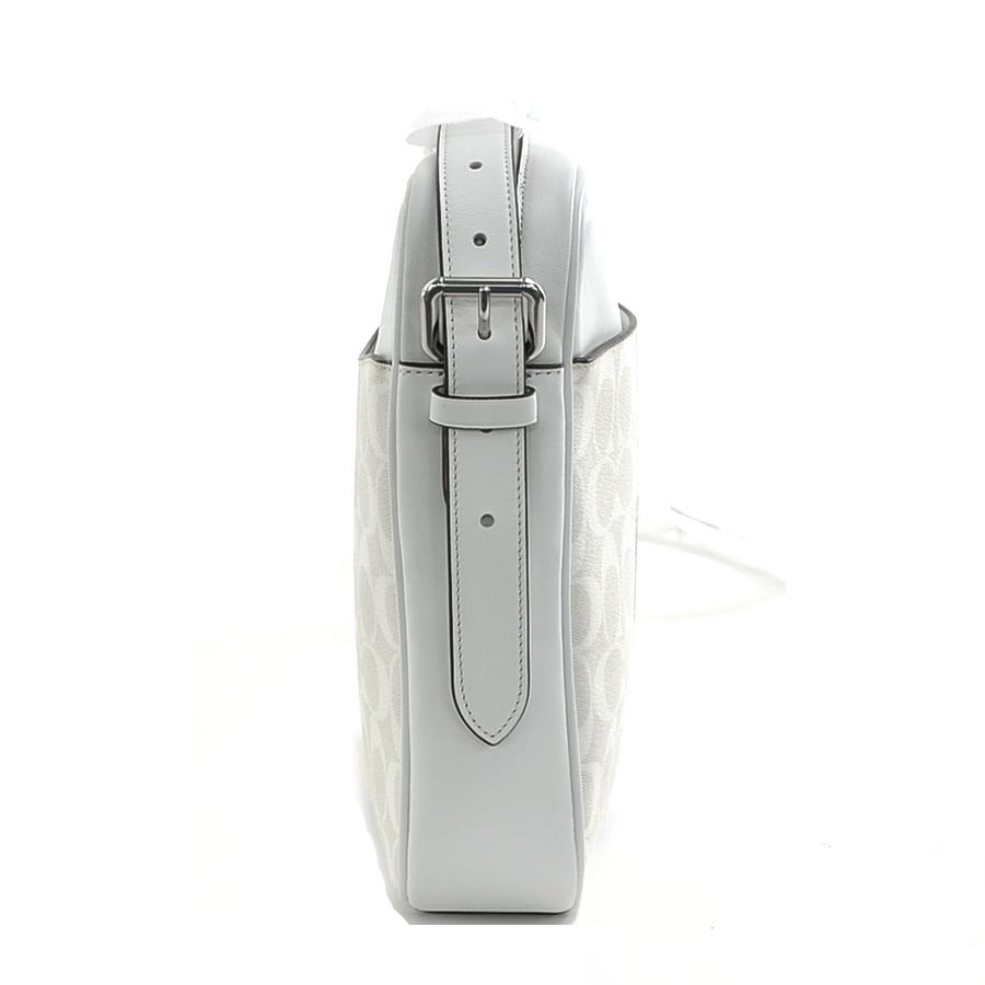 COACHホワイトレザーショルダーバッグ COACH コーチ 斜め掛けショルダーバッグ レザー ホワイト