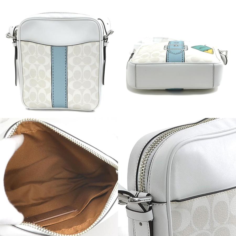 COACHホワイトレザーショルダーバッグ COACH コーチ 斜め掛けショルダーバッグ レザー ホワイト