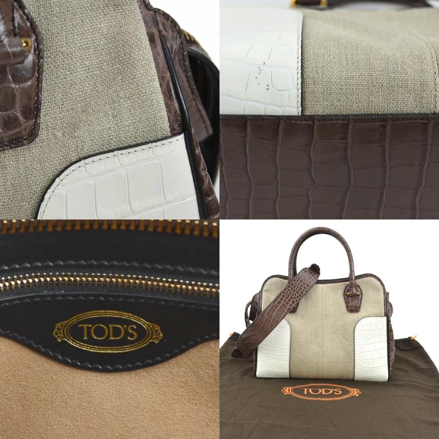 トッズ TOD'S ハンドバッグ ショルダーバッグ 型押しレザー トッズ TOD'S ハンドバッグ ショルダーバッグ 型押しレザー