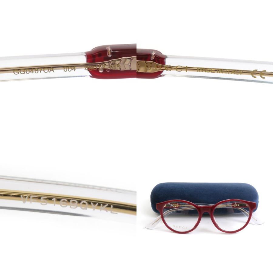 グッチ GUCCI メガネ プラスチック レッド系 h30528g 