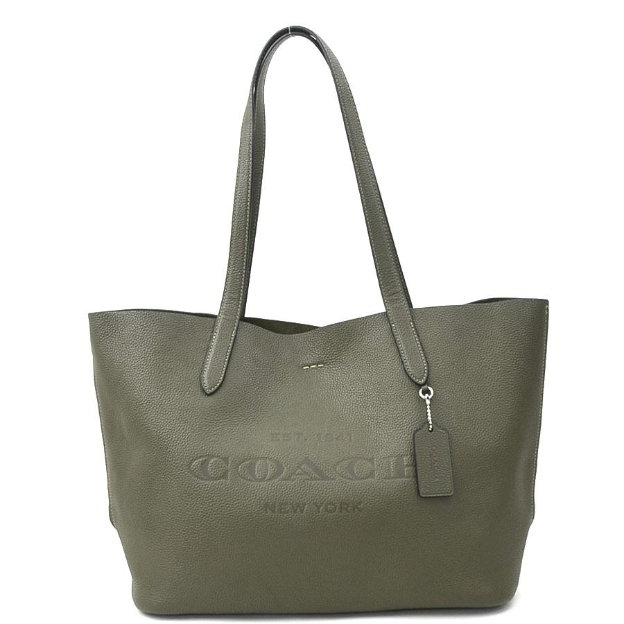 COACH（コーチ） ショルダーバッグ トートバッグ レザー カーキ