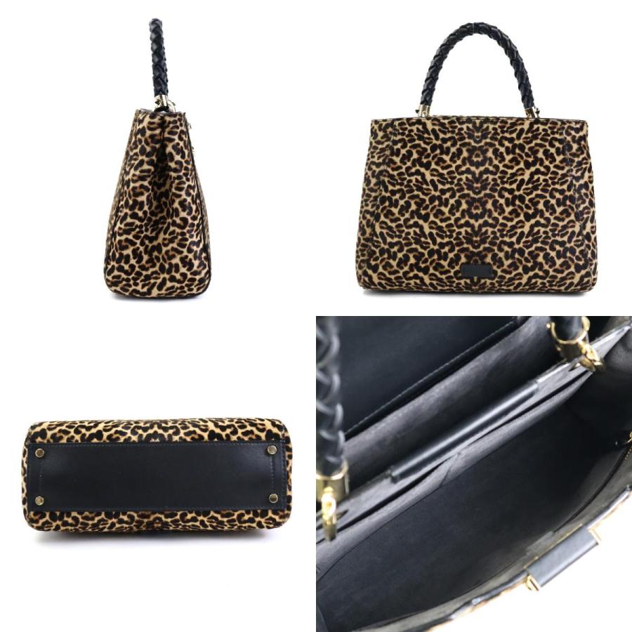 ジミーチュウ JIMMY CHOO ハンドバッグ ショルダーバッグ レオパード 