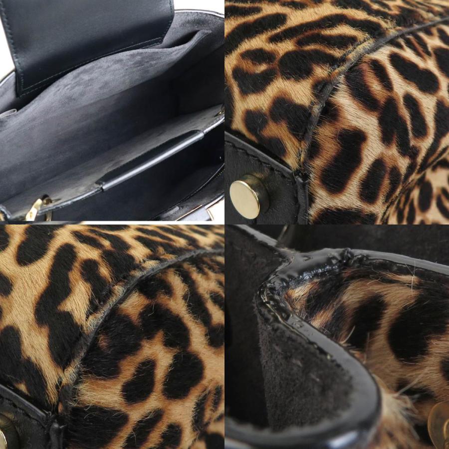 ジミーチュウ JIMMY CHOO ハンドバッグ ショルダーバッグ レオパード 