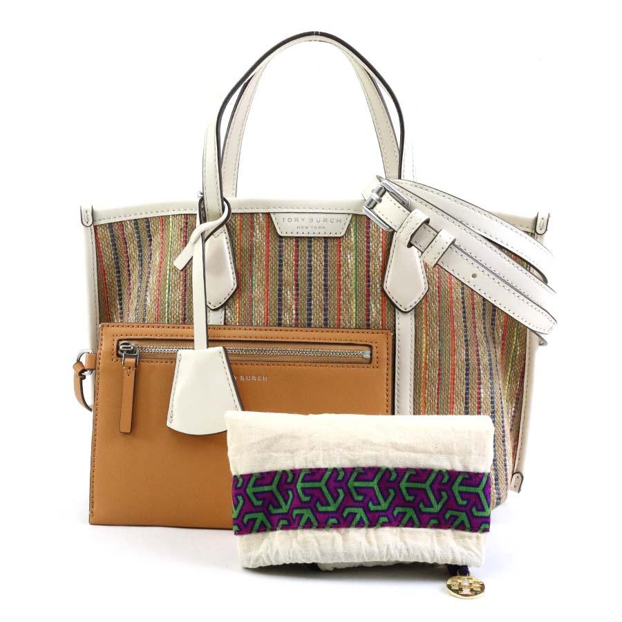 TORY BURCH（トリーバーチ） ハンドバッグ ショルダーバッグ ラフィア
