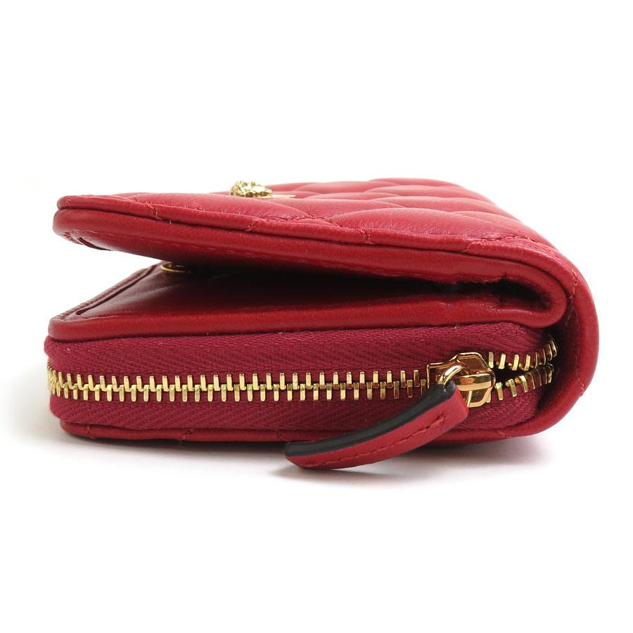 ヴェルサーチ VERSACE 二つ折り財布 メデューサ レザー レッド