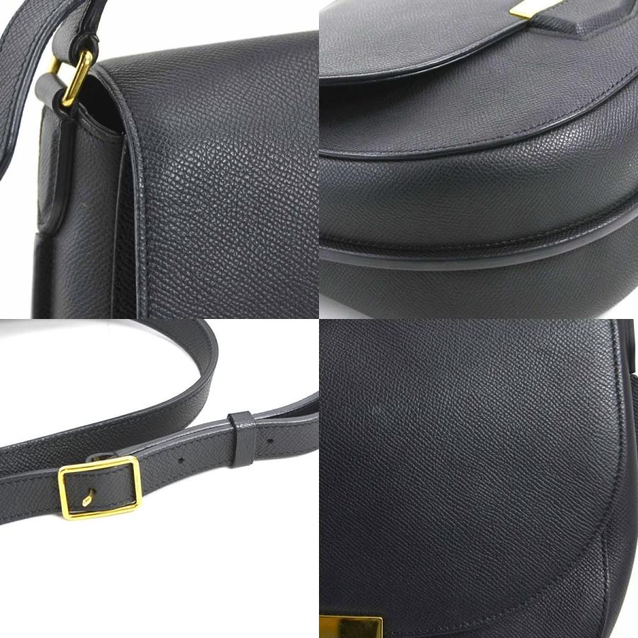 CELINE（セリーヌ） ショルダーバッグ トロッター レザー ネイビー