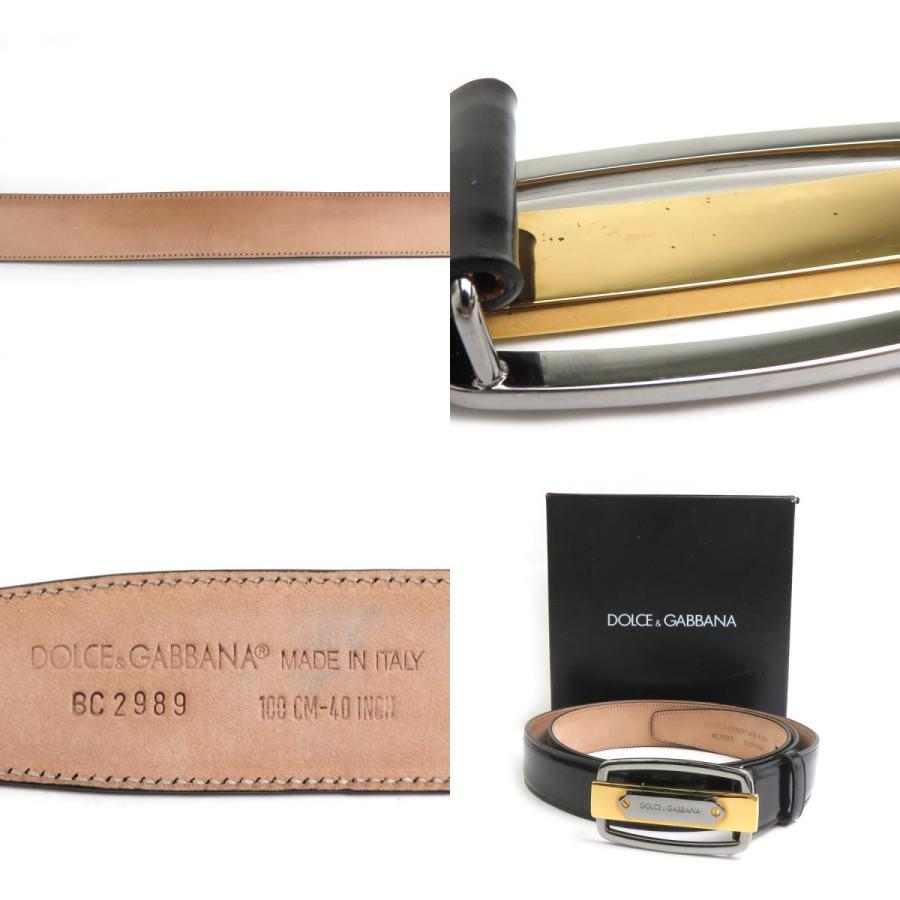 ドルチェアンドガッバーナ DOLCE&GABBANA ベルト レザー ブラック