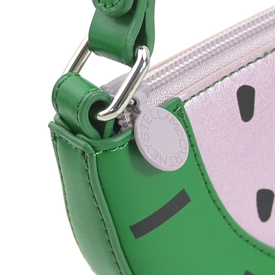 ステラマッカートニー Stella McCartney ショルダーバッグ すいか スイカ レザー グリーン×ピンク×ブラック_5