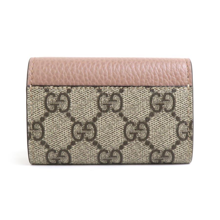 GUCCI（グッチ） キーケース GGスプリームキャンバス/レザー ピンク