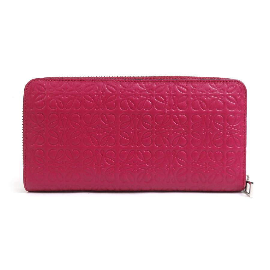 LOEWE ロエベ 【アナグラム】ラウンドファスナー LOEWE（ロエベ） ラウンドファスナー長財布 アナグラム レザー