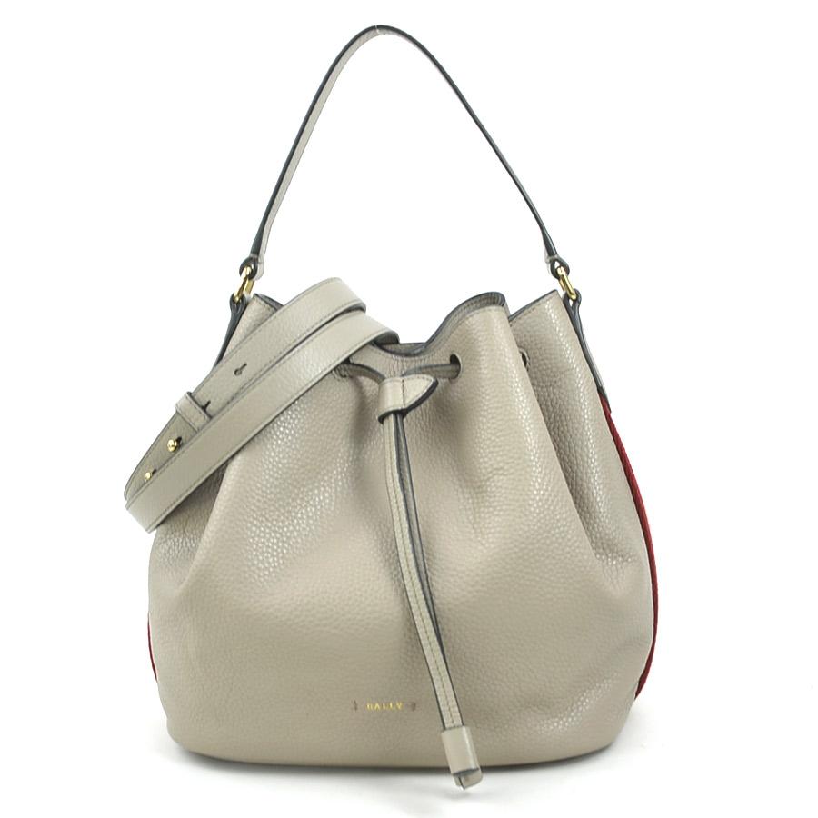 ✨美品✨バリー BALLY 2WAYショルダーバッグ Bロゴ レザー グレージュ
