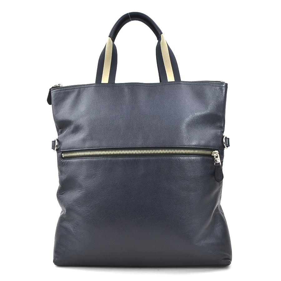 COACH（コーチ） ハンドバッグ ショルダーバッグ レザー ネイビー 