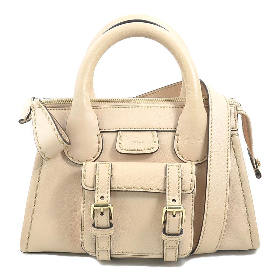 レア✦クロエ Chloé Edithミニショルダーバッグ ピンクベージュ レザー Chloe - レア✦クロエ Chloé Edithミニショルダーバッグ ピンク
