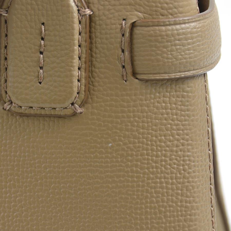 バーバリー BURBERRY ハンドバッグ ショルダーバッグ レザー/キャンバス キャメル_11