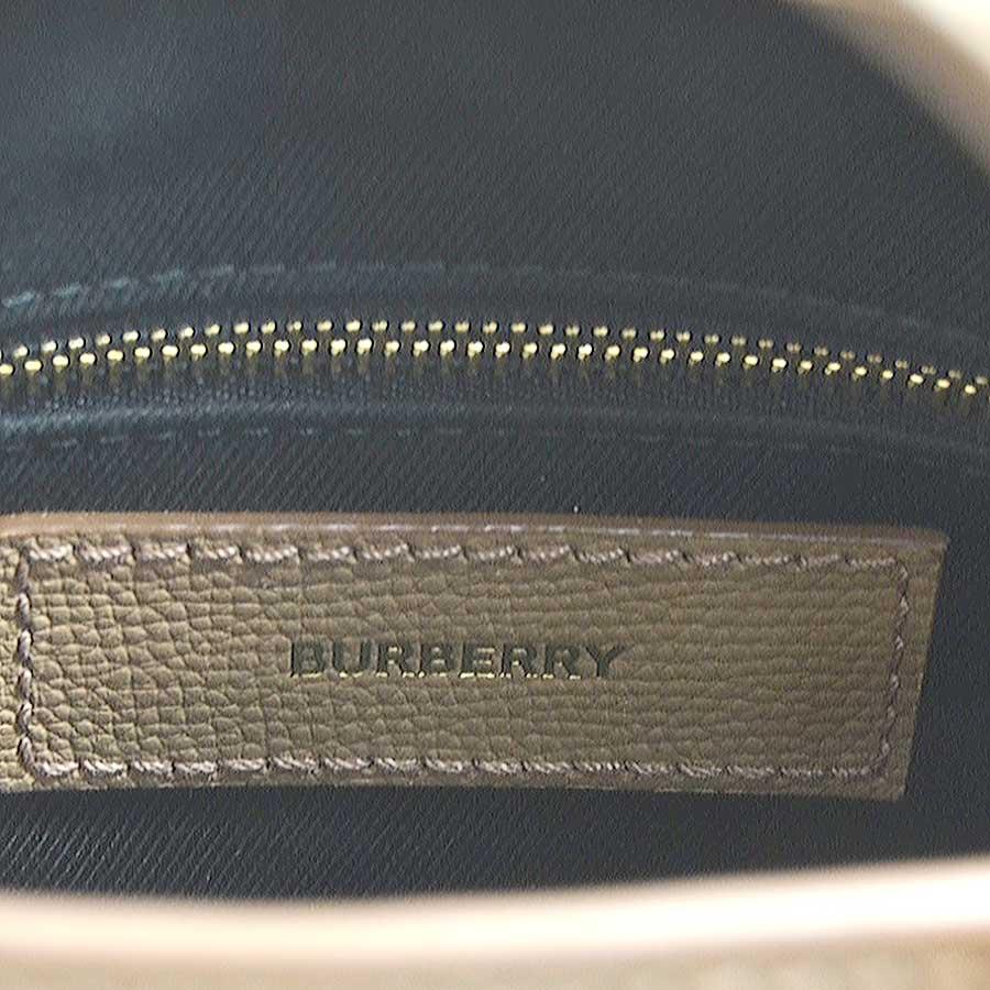 バーバリー BURBERRY ハンドバッグ ショルダーバッグ レザー/キャンバス キャメル_13