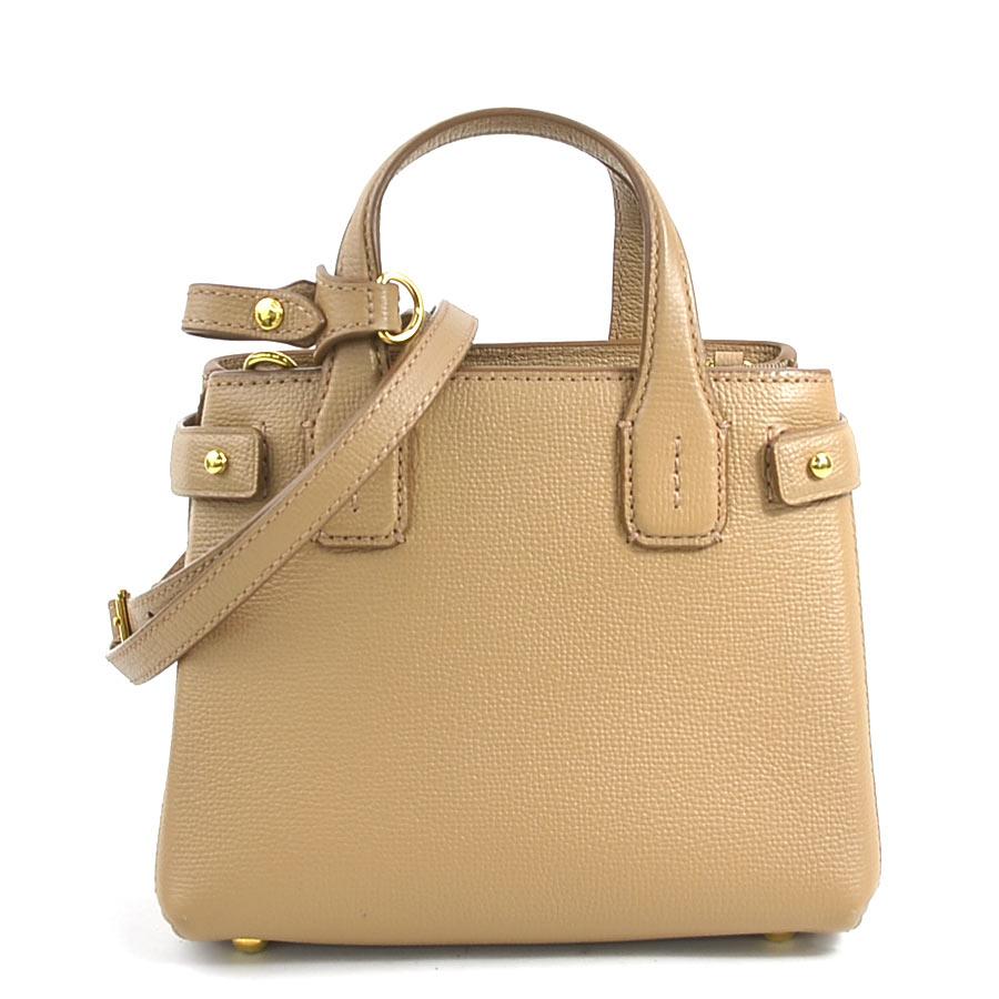 バーバリー BURBERRY ハンドバッグ ショルダーバッグ レザー/キャンバス キャメル_1