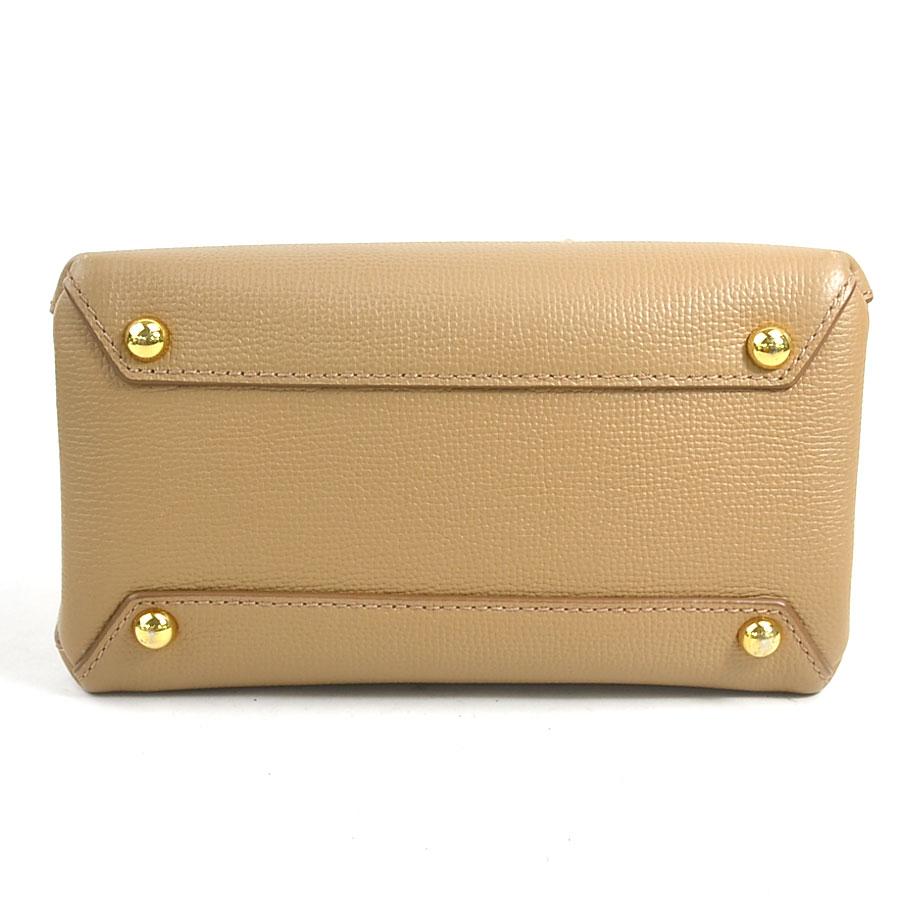 バーバリー BURBERRY ハンドバッグ ショルダーバッグ レザー/キャンバス キャメル_3
