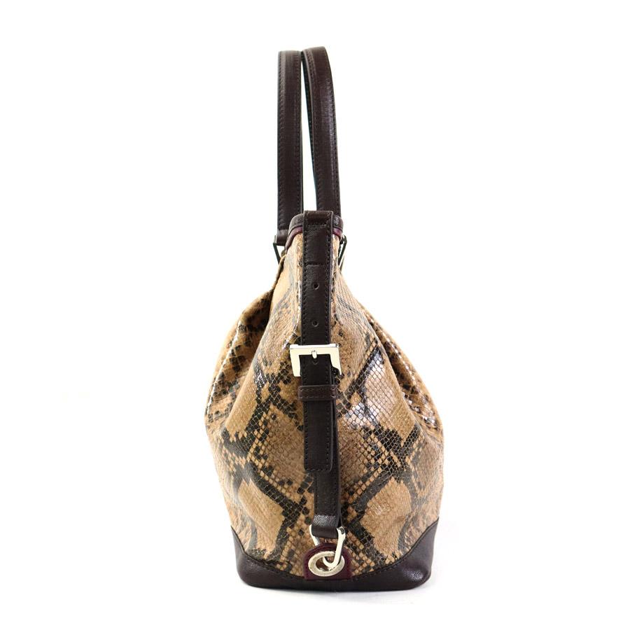 LONGCHAMP（ロンシャン） ハンドバッグ 型押しレザー ブラウン