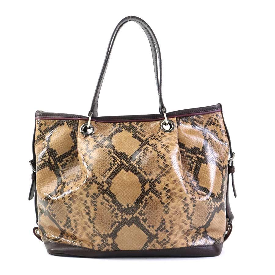 LONGCHAMP（ロンシャン） ハンドバッグ 型押しレザー ブラウン