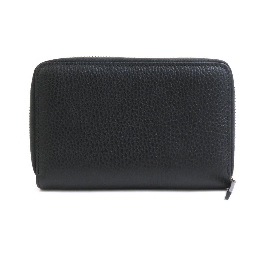 グッチ GUCCI 二つ折り財布 インターロッキングG レザー ブラック ユニセックス 464884 送料無料【中古】 h31127a GUCCI（グッチ） 二つ折り財布 インターロッキングG レザー ブラック