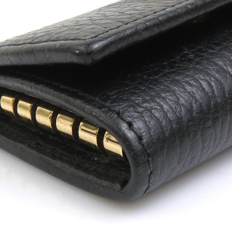 【美品】GUCCI レザーキーケース ブラック GUCCI（グッチ） キーケース レザー ブラック : ブランドバリュー