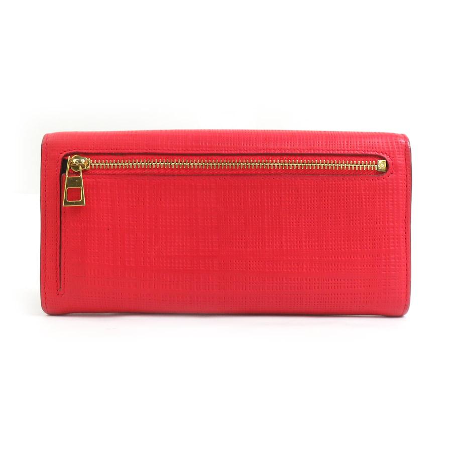 LOEWE（ロエベ） 二つ折り長財布 レザー レッド : ブランドバリュー