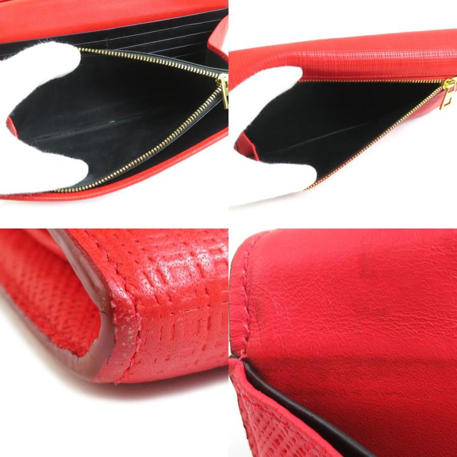 LOEWE（ロエベ） 二つ折り長財布 レザー レッド : ブランドバリュー