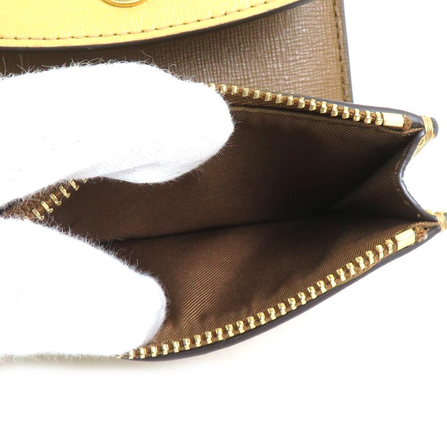 TORY BURCH（トリーバーチ） 三つ折り財布 レザー イエロー : ブランド